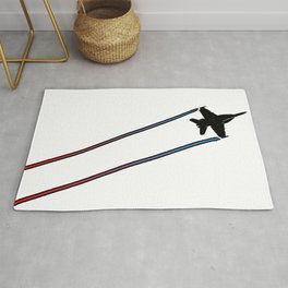 Fighter Jet Area & Throw Rug