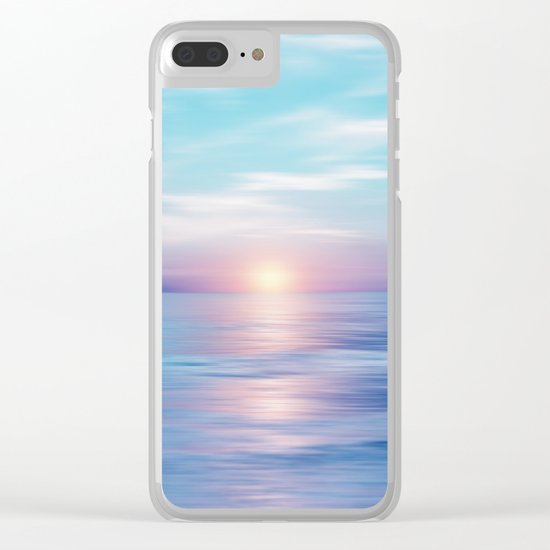 Pastel vibes 45 Clear iPhone Case