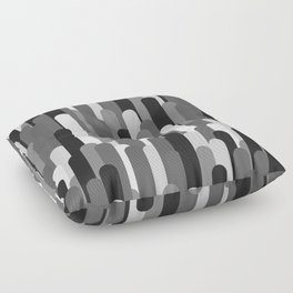 Retro pattern 003 monotones Floor Pillow