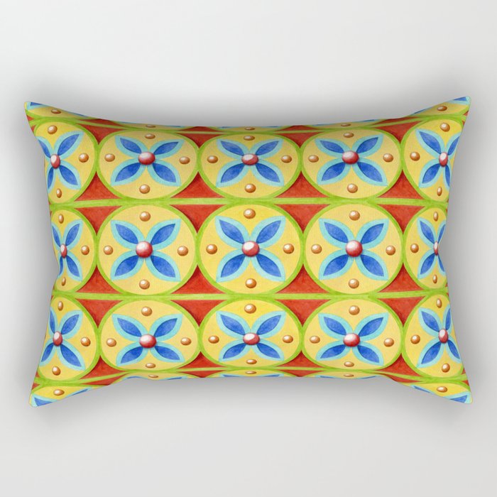 Heraldic Stripe Rectangular Pillow