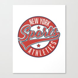 New York Sports Athletic logo Canvas Print