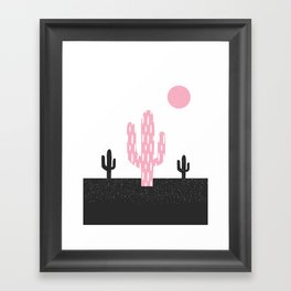 Boho cactus Framed Art Print