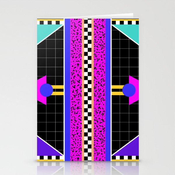 Memphis pattern 117 - 80s / 90s Retro Stationery Cards