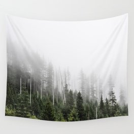 Pacific Northwest Forest - Misty Mountain Morning Wall Tapestry