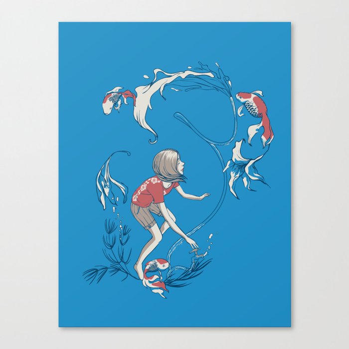 FISH AND WATER Canvas Print