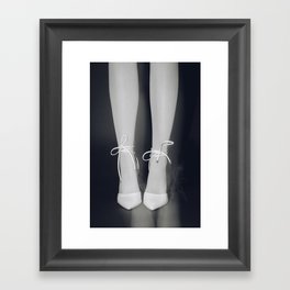 moving feet Framed Art Print