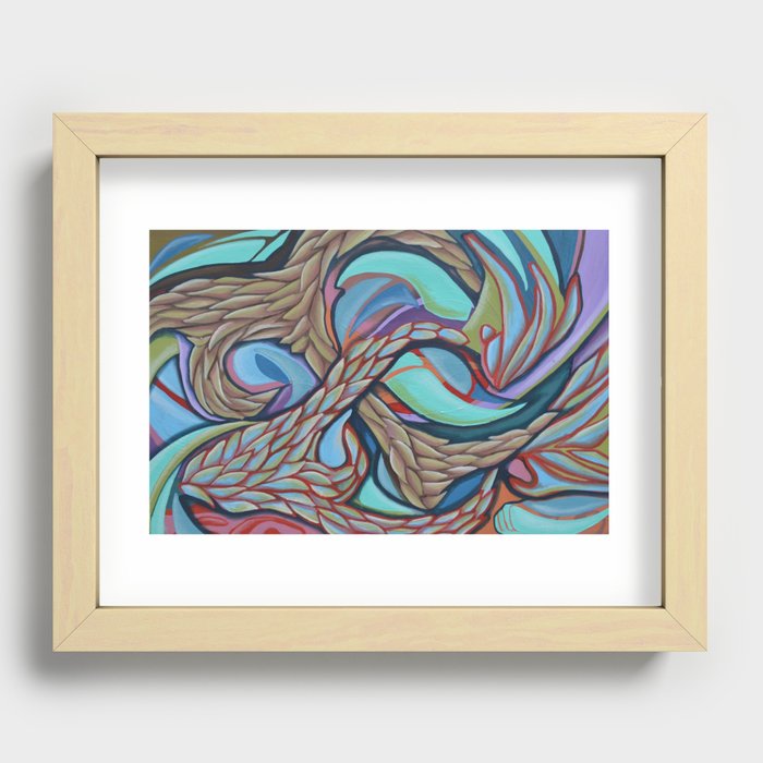 Dueling Fates Recessed Framed Print