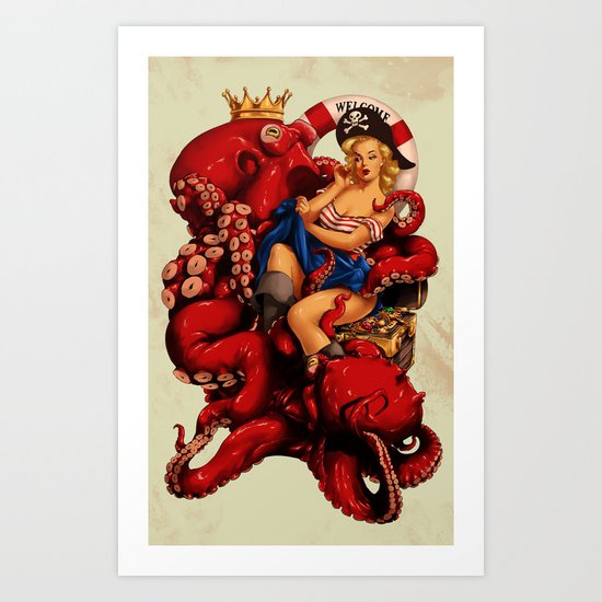 ALL ABOARD! Art Print