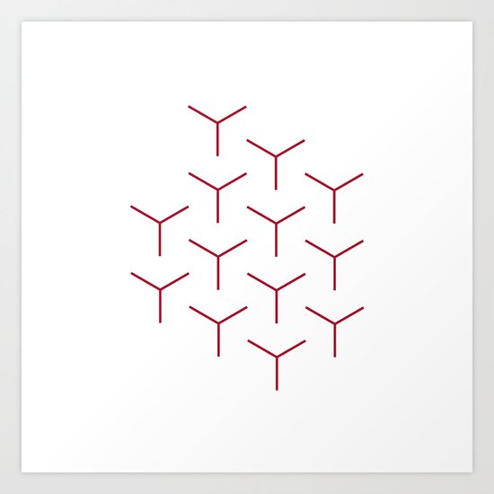 #248 Rods – Geometry Daily Art Print