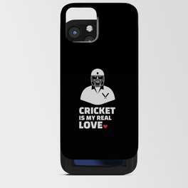 I love cricket Stylish cricket silhouette design for all cricket lovers. iPhone Card Case