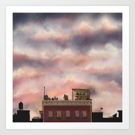 Sunset in the City Art Print