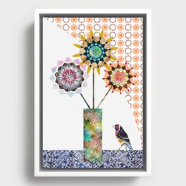 Debora Flower Framed Canvas