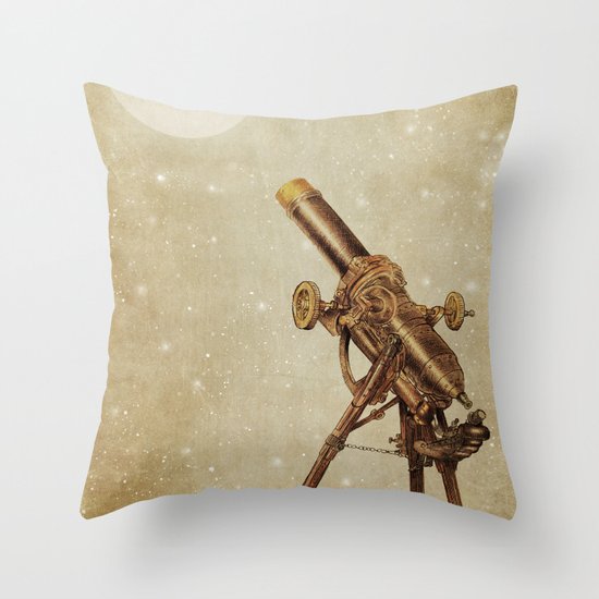 Moonrise (sepia option) Throw Pillow