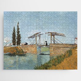 Oil Painting Langlois Bridge at Arles (1888) By Vincent Van Gogh Jigsaw Puzzle