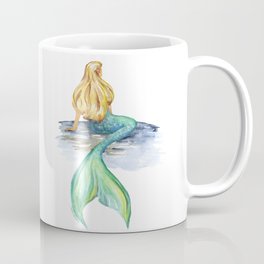 Mermaid Watercolor Coffee Mug