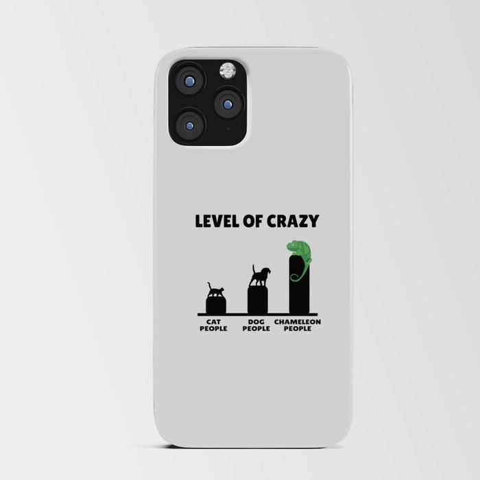 Pets Level Of Crazy Chameleon Owners iPhone Card Case
