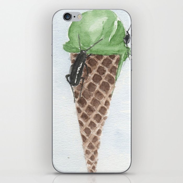 ice cream pistachio iPhone Skin