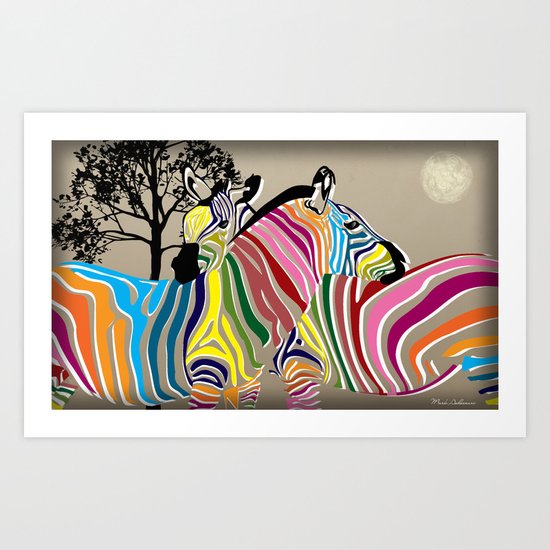 zebra Art Print