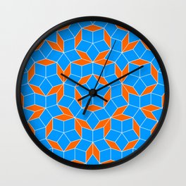 Penrose Tiling Pattern Wall Clock