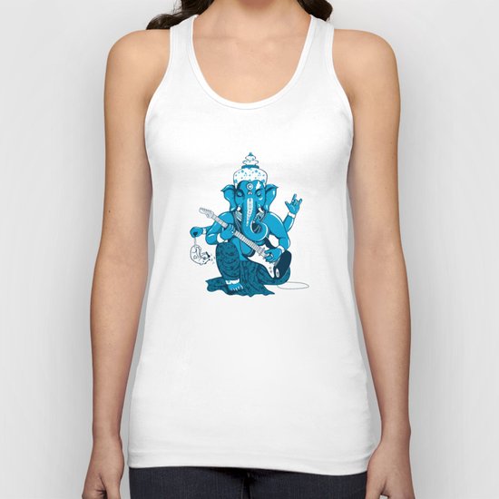 Ganesha rocks ! (v3) Unisex Tank Top