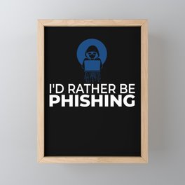 Password Hacker Phishing Computer Hacking Framed Mini Art Print