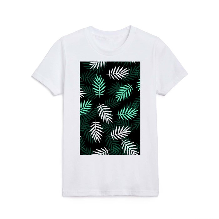 Elegant Exotic Leaves Collection Kids T Shirt