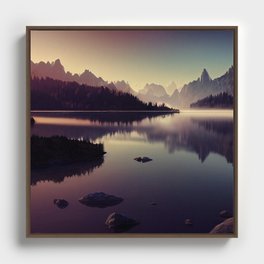 Lake Framed Canvas