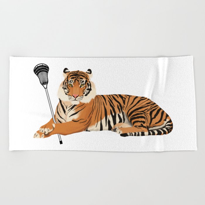 Lacrosse Tiger Beach Towel