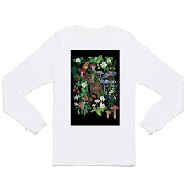 Rabbit and Strawberry Garden Long Sleeve T-shirt
