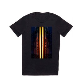 The Gates of The Tower Of Night T Shirt | Orange, Gates, Black, Fire, Surreal, Blue, Red, Abstract, Tower, Robertson 