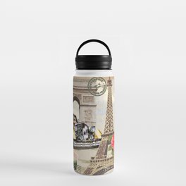 Paris vintage poster.  Water Bottle