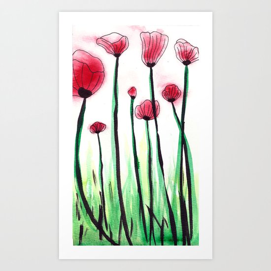 Poppies Art Print