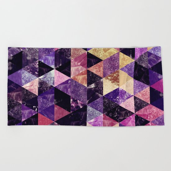 Abstract Geometric Background #9 Beach Towel