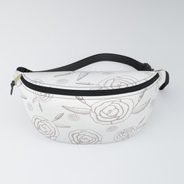 Paris Roses in White and Pink Fanny Pack