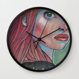 Girl with night dress Wall Clock
