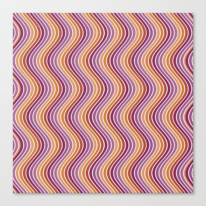 Sapphic Waves Canvas Print