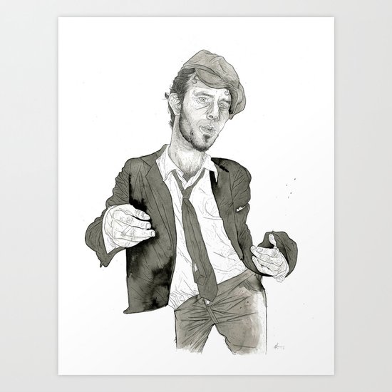 Tom Waits: The Early Years Art Print