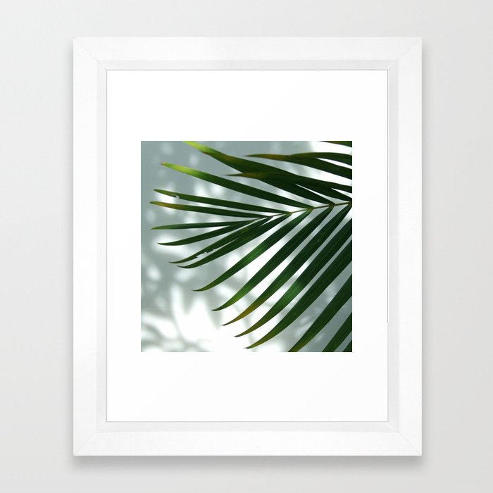 Palm Shadow Framed Art Print
