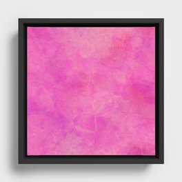 Bright Pink Framed Canvas