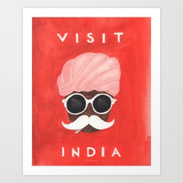 Visit India  Art Print
