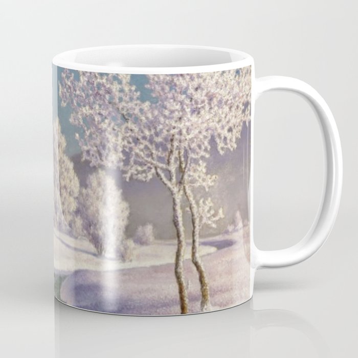 Winter Morning, After New Snow, Along the Emerald Stream by Ivan Fedorovich Choultsé Coffee Mug