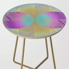 Colorful Peace Leaf Side Table