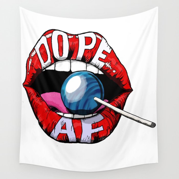 Dope Lips Wall Tapestry