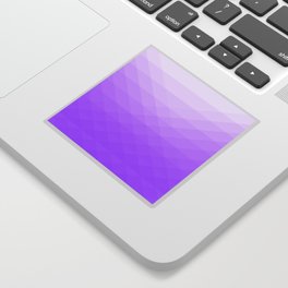 Gradient of purple geometric shapes. Sticker