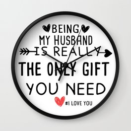   Funny Gift for Him,husband gift for Valentines Day,Funny husband gift Wall Clock
