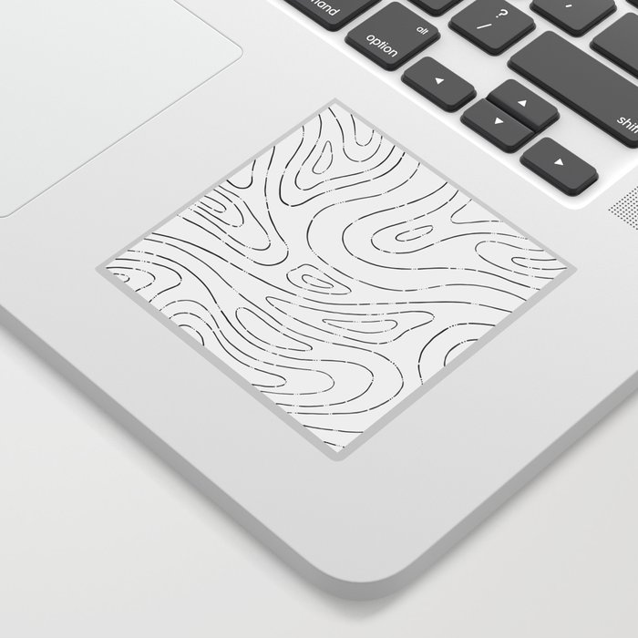 Abstract Topographic Pattern. Digital Illustration background Sticker