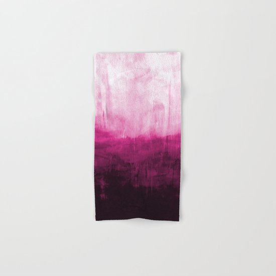Paint 7 pink abstract painting ocean sea minimal modern bright colorful dorm college urban flat Hand & Bath Towel