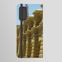 Argentina Photography - Beautiful Yellow Castle With A Statue Android Wallet Case