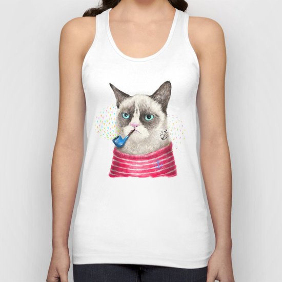 Sailor Cat II Unisex Tank Top