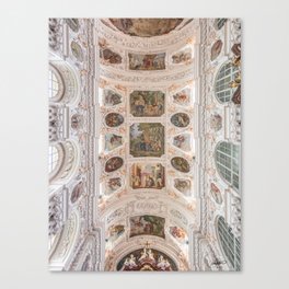 Waldsassen Basilica Ceiling (Choir) Canvas Print